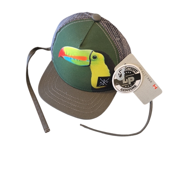 0-6 Months L&P Apparel Green Toucan Baseball Cap NEW WITH TAGS - Picture 6 of 6